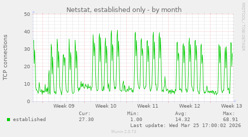 Netstat, established only